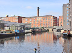 The Ashton Canal joins the Rochdale Canal near Piccadilly Basin, Central Manchester, Februay 2024