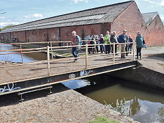Fairfield swingbridge '15' at the Copperas factory on the Ashton Canal, Manchester, Februay 2024