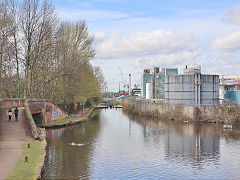 The Ashton Canal lock '10' and the Stockport Canal junction, Manchester, Februay 2024