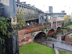 Deansgate Viaduct, Manchester, November 2023