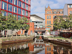 Rochdale Canal side basin near lock '90' , Manchester, March 2025