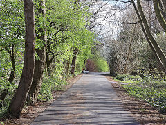 The route of the Stockport Canal, Manchester, March 2025