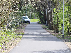 The route of the Stockport Canal, Manchester, March 2025