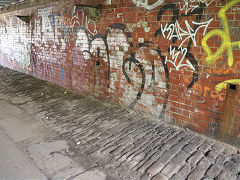 Bridge towpath at Ashton Old Road (A635), Manchester, March 2025