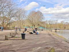 Gorton Lower Reservoir on the Stockport Canal, Manchester, March 2025