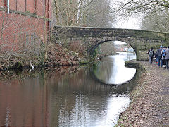 The Rochdale Canal from the basin to the M62, Rochdale, Manchester, February 2024