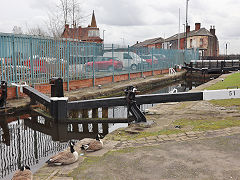 The Rochdale Canal from the basin to the M62, Rochdale, Manchester, February 2024