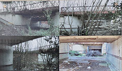 Rochdale Station, the disused staircase and restored subway, Rochdale, Manchester, February 2024