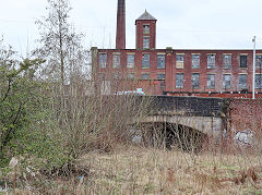 The Rochdale Canal basin in the town centre, Rochdale, Manchester, February 2024