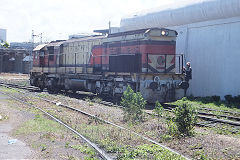 
Morocco Railways DH353, shunting in Casablanca docks, May 2016