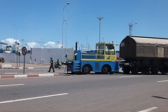 
Casablanca docks tractor No 3 and train, May 2016