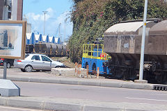 
Casablanca docks tractor No 3 and train, May 2016