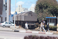 
Casablanca docks tractor No 3 and train, May 2016