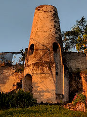 
believed to be the base of a sugar-crushing windmill, November 2019, © Photo courtesy of Helen Gwyn Jones