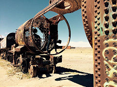 
Colchani salt flats locomotive graveyard, Bolivia  © Photo courtesy of Emma Jenkins