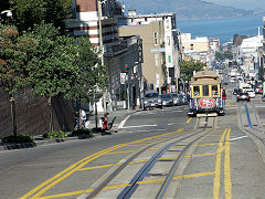 San Fransisco Cable Car en route, January 2013