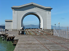 
Pier 43, built in 1913 for timber train ferries, San Fransisco, January 2013