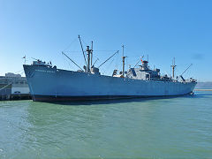 
'Jeremiah O'Brian', a 1943 Liberty Ship from South Portland, Maine, San Fransisco, January 2013