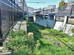 Castro Station, tramline to Muni link, , San Fransisco, January 2013