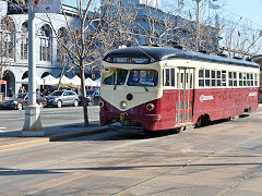 
1007 in Philadelphia livery<br>at Fishermans Wharf, San Fransisco, January 2013