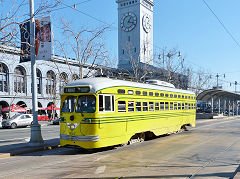 1057 in Cincinnati livery at Fishermans Wharf, San Fransisco, January 2013