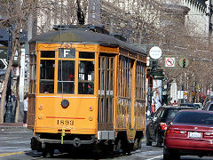 
Milan '1893', built 1928, at Market Street, San Fransisco, January 2013