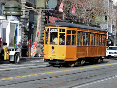 
Milan '1895', built 1928, at Market Street, San Fransisco, January 2013