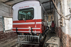 
KSR railcar RA100 at Kalka, February 2016