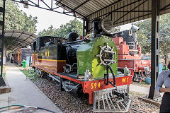 Western Railway 594, W Bagnall 2278 of 1926, ex Gaekwar Baroda State Railway , Delhi Railway Museum, February 2016