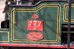 
Darjeeling Himalayan Railway 777, Sharp Stewart 3517 of 1889, Delhi Railway Museum, February 2016