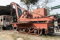 BBCIR crane built by Ransomes and Rapier in 1883, Delhi Railway Museum, February 2016