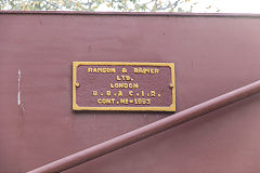 BBCIR crane built by Ransomes and Rapier in 1883, Delhi Railway Museum, February 2016