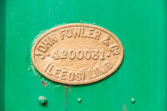 Worksplate from 203 JF 4200031, Delhi Railway Museum, February 2016