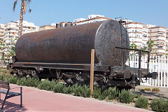 Preserved tank wagon at Almeria, Spain, May 2016