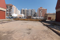 Almeria loco shed traverser, Spain, May 2016