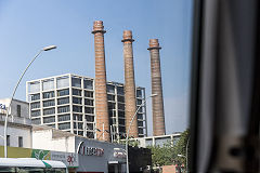 The three chimneys, Barcelona, Spain, May 2016