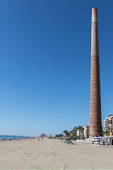 Central lead-smelter chimney, Malaga, May 2016