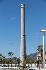 Southern lead-smelter chimney, Malaga, May 2016