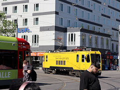 
Bremen tram '8903' rail grinder at work, Germany, May 2024