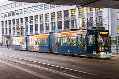 Tram '209' at Mainz, Germany, February 2019