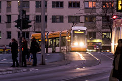 Tram '225' at Mainz, Germany, February 2019
