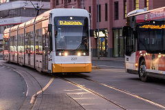 Tram '227' at Mainz, Germany, February 2019