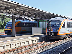 
'642 302' and '642 911' at Dresden, Germany, September 2024