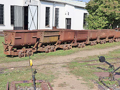 
A wagon line-up at Frankfurt Feldbahn Museum, September 2024