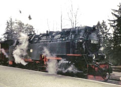 
'99 7238' at Drei Annen Hohne, Harz Railway, April 1993