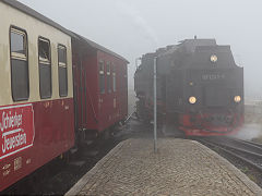 
'99 7241' at the top of the Brocken, Harz Railway, September 2024