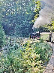 
'99 1734' on the Weisseritztalbahn, September 2024