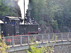
'99 1734' on the Weisseritztalbahn, September 2024