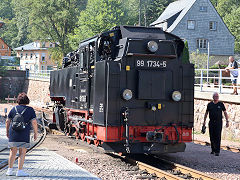 
'99 1734' on the Weisseritztalbahn, September 2024