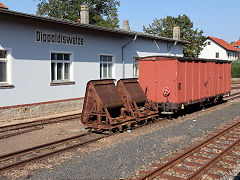 
Tipping wagons on the Weisseritztalbahn, September 2024